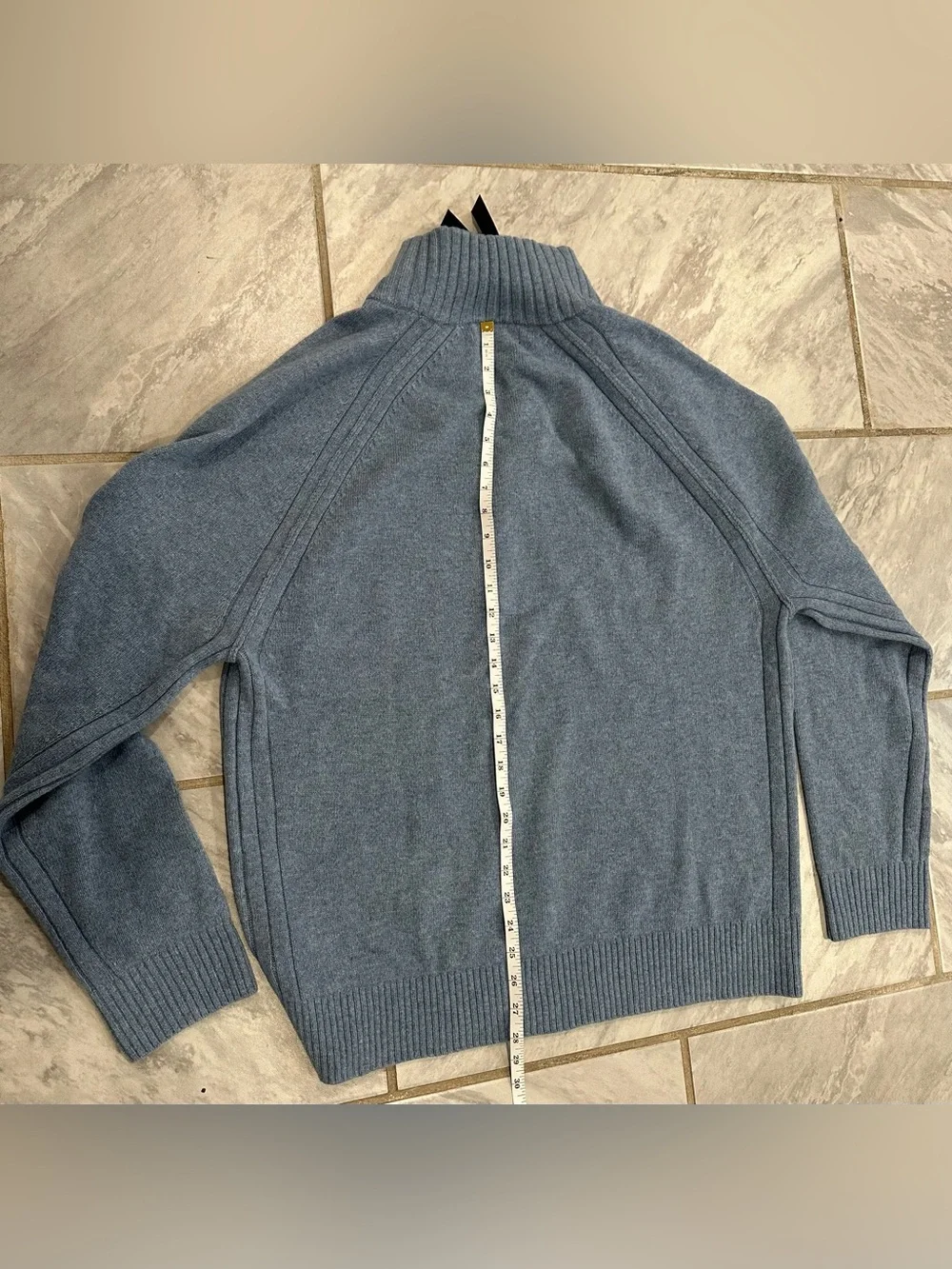 NWT Banana Republic Mens Italian Yarn Wool Pullover Knit Sweater Size XL Blue